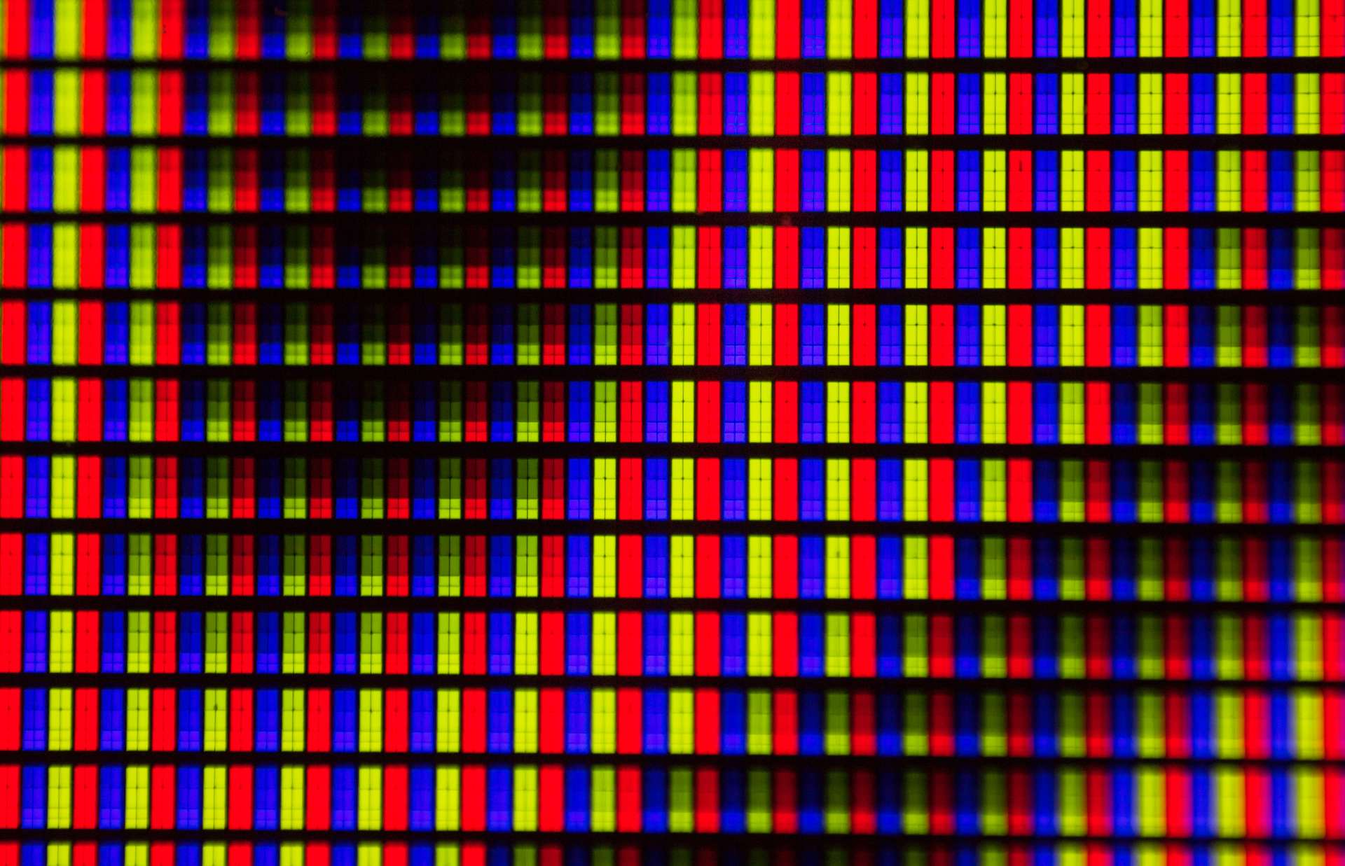 rgb pixels in a wave pattern