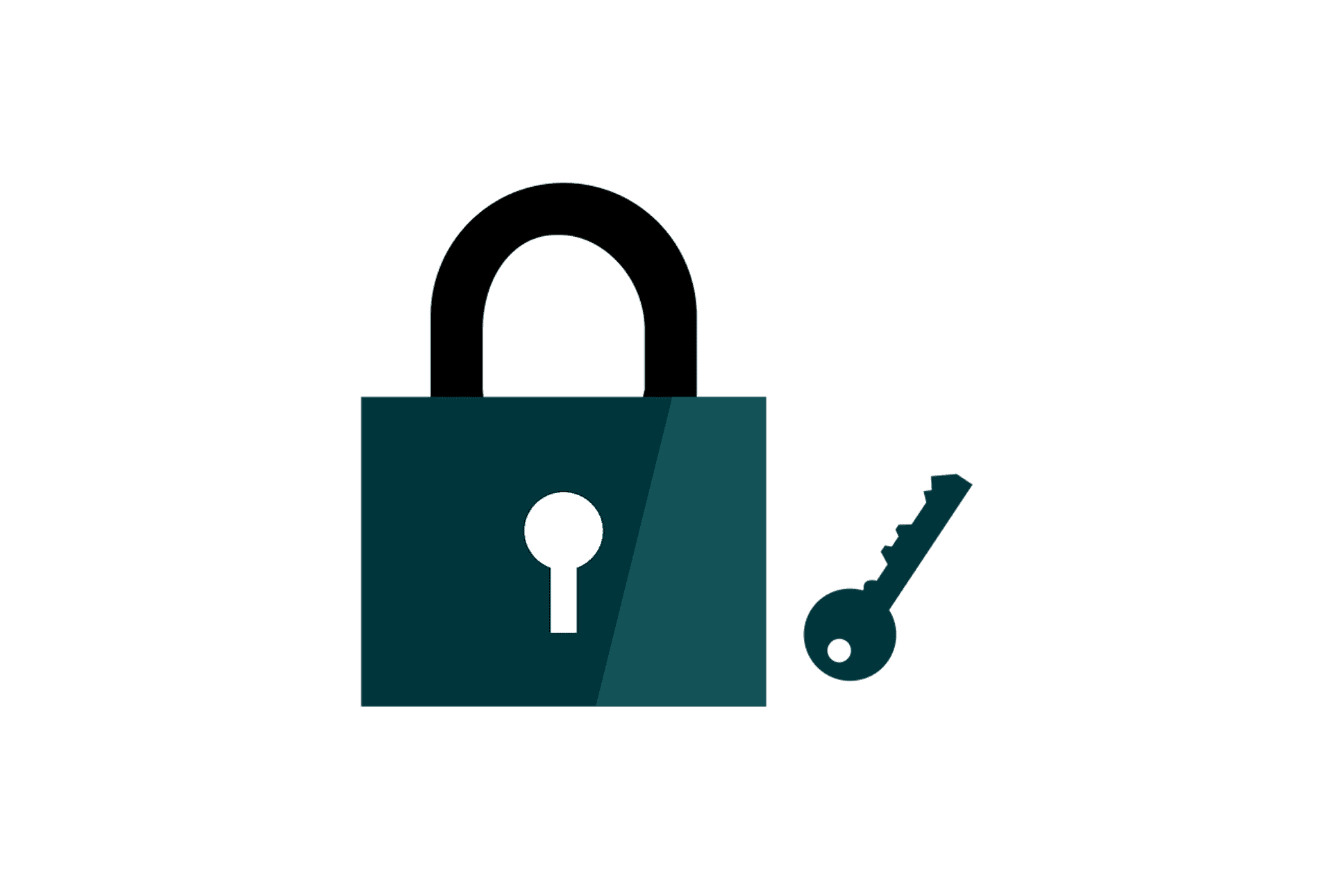 A padlock and key
